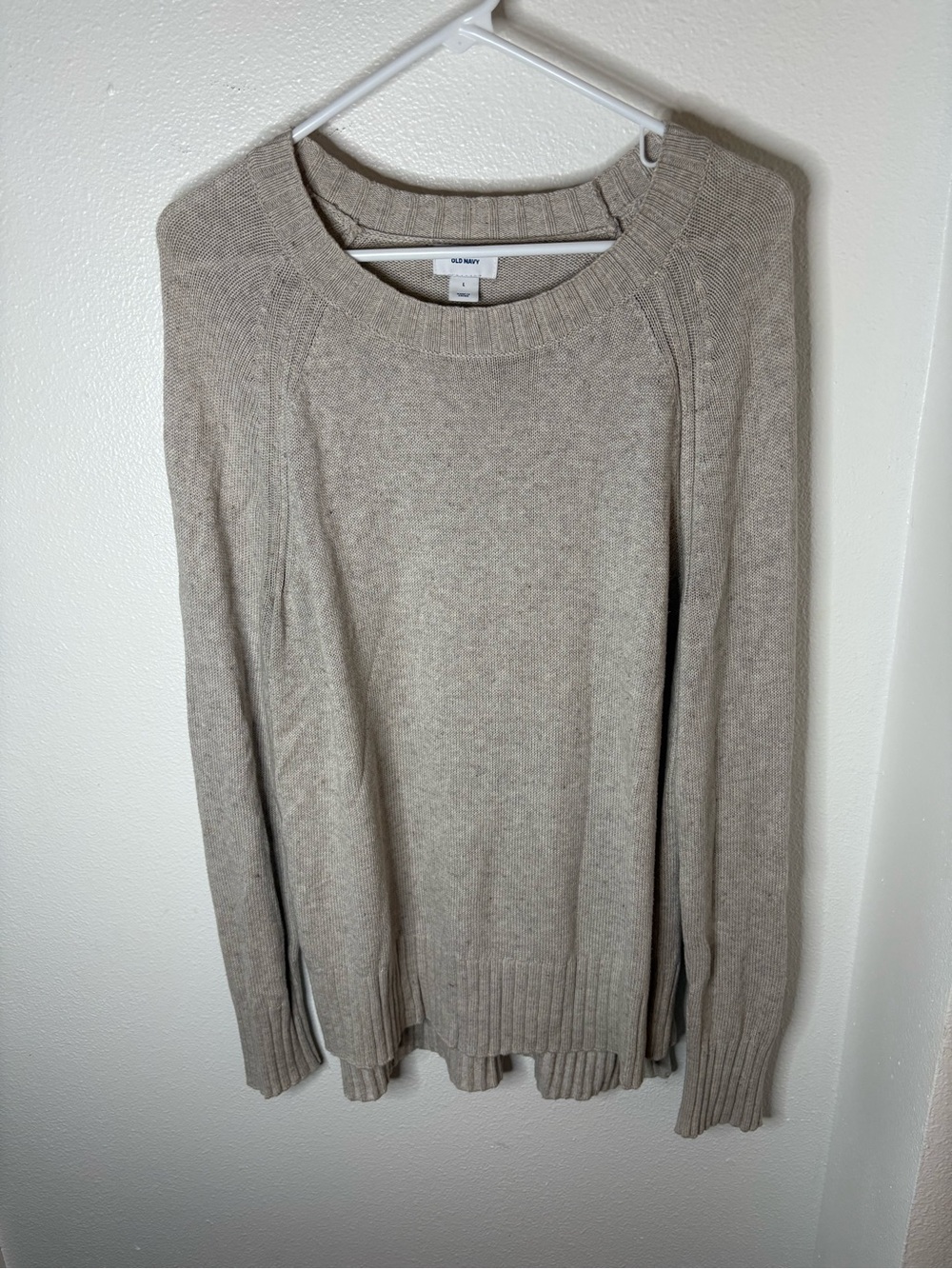 Old Navy Women's Crewneck Sweater in Light Taupe - L